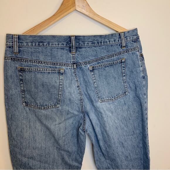 LOFT Jeans Light Acid Wash High Rise Straight Leg Jeans 12 - Picture 5 of 9